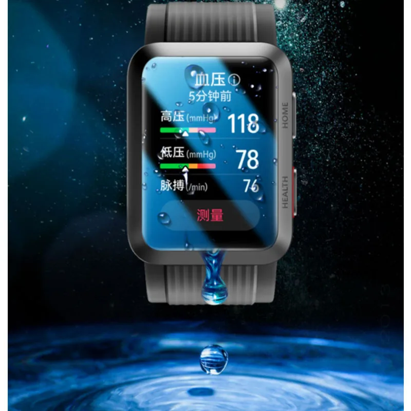 BEHUA ثلاثية الأبعاد لينة الألياف الزجاجية فيلم واقية غطاء كامل منحني مقاومة للخدش HD الأفلام لهواوي ساعة D حامي الشاشة