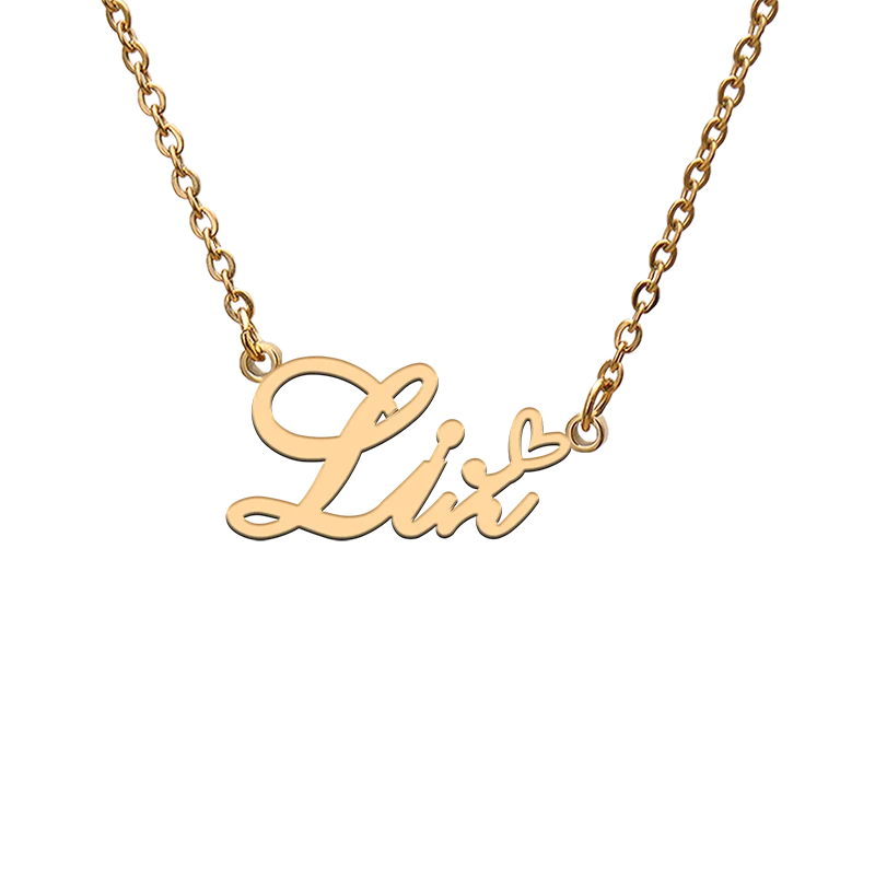 

Custom Personalized Name Necklaces for Liz Best Friends Birthday Christmas Mother Days Jewelry Gifts