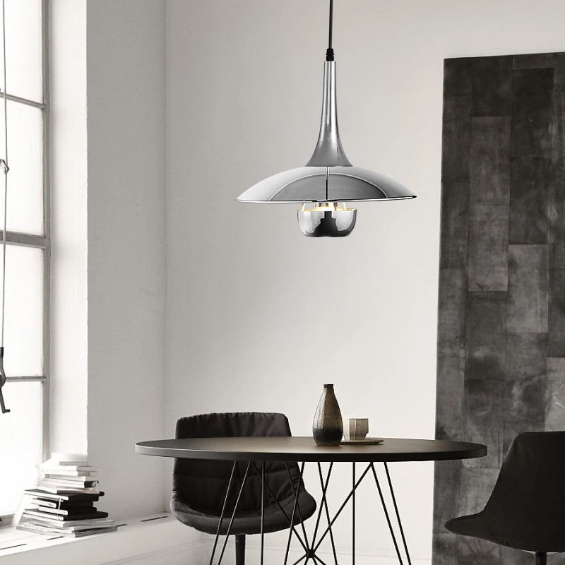 Lampe suspendue créative en forme d'ovni, luminaire décoratif d'intérieur, avec hauteur réglable, idéal pour un restaurant