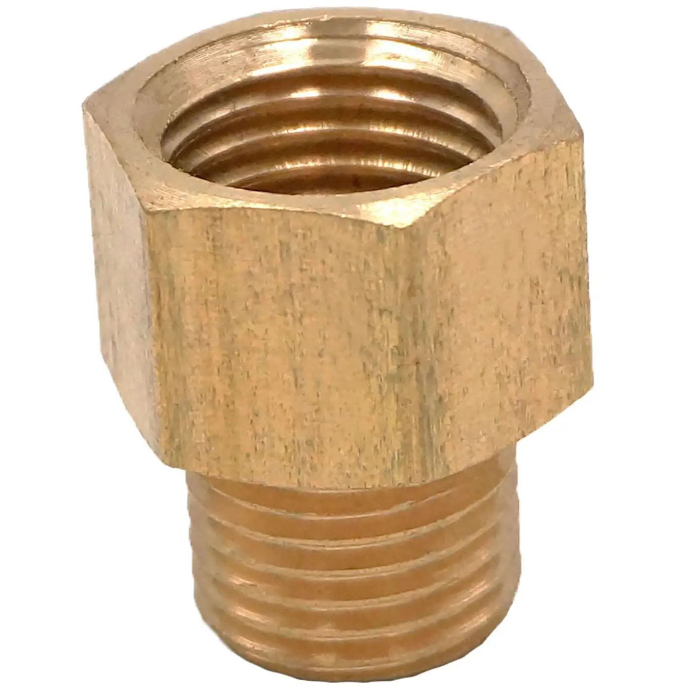 

2PCS 1/4" BSP Male To M14x1.5mm Female Brass Reducer Bushing Coupling Adapter Pipe Fitting Water Gas Oil