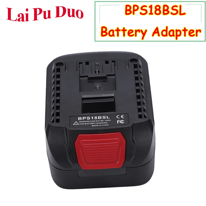 

Lithium Battery Converter Adapter BPS18BSL For Black&Decker/Stanley/Porter Cable 18V Used To For Bosch 18V Tool