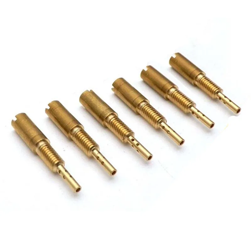 6 Pieces Pilot Jets Slow Jet M4 x0.7mm Thread Available Sizes 10 - 65 for Mikuni Carburetor VM28 /486