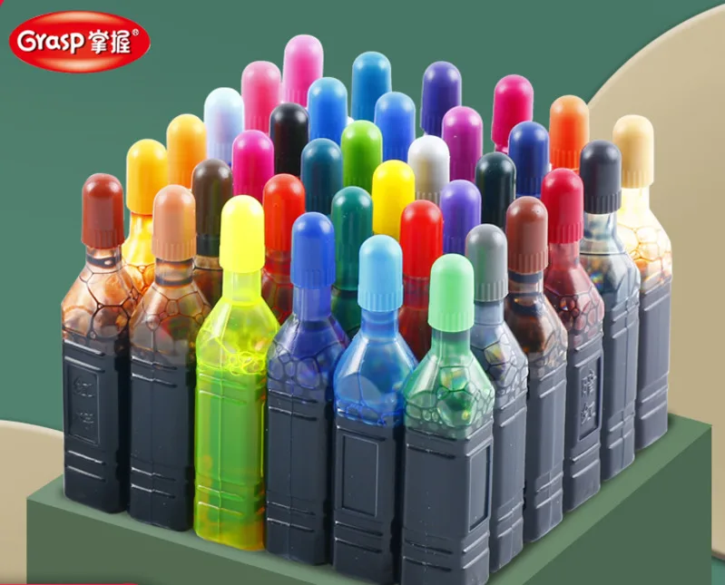 Watercolor Pen Refill  Washable Replenishing Ink Color Ink 12/18/36 Colors