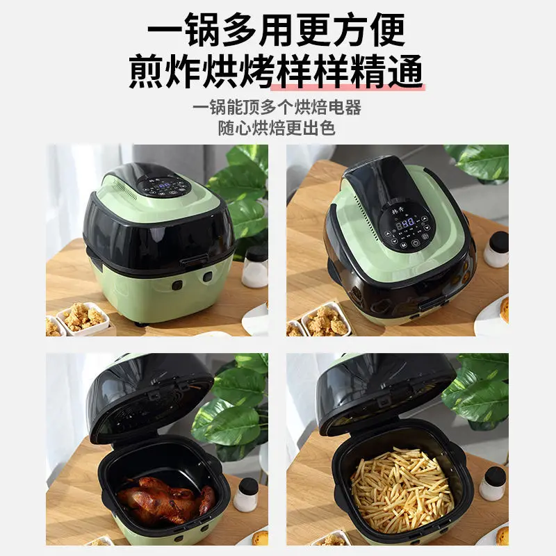 Household Air Fryer 6.5L Large Capacity Intelligent Smokeless Electric Fryer kitchen Oil-free Energy-saving French Fries Fryer