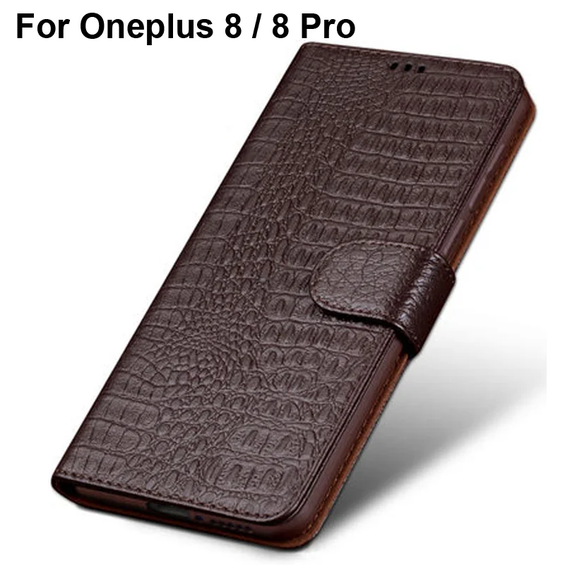 Luxury Genuine Leather cases for oneplus 8 pro 1+8 pro case For One plus 8 Eight oneplus8 Back Cover flip leather Case Capin