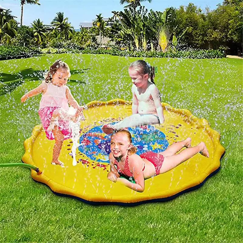 Tapis de jeu d'eau pour enfants 100/170cm, jeu de plein air, pelouse, piscine d'été, amusant, coussin d'eau