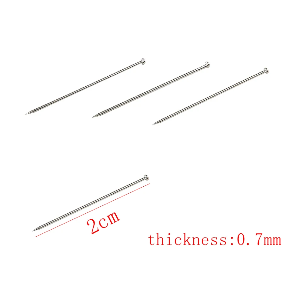 D&D 1kg/Box 0.7mm 2cm Stainless Steel Sewing Pins Fine Satin Pin Dressmaker Pins for Jewelry Making Sewing Craft Sewing tool