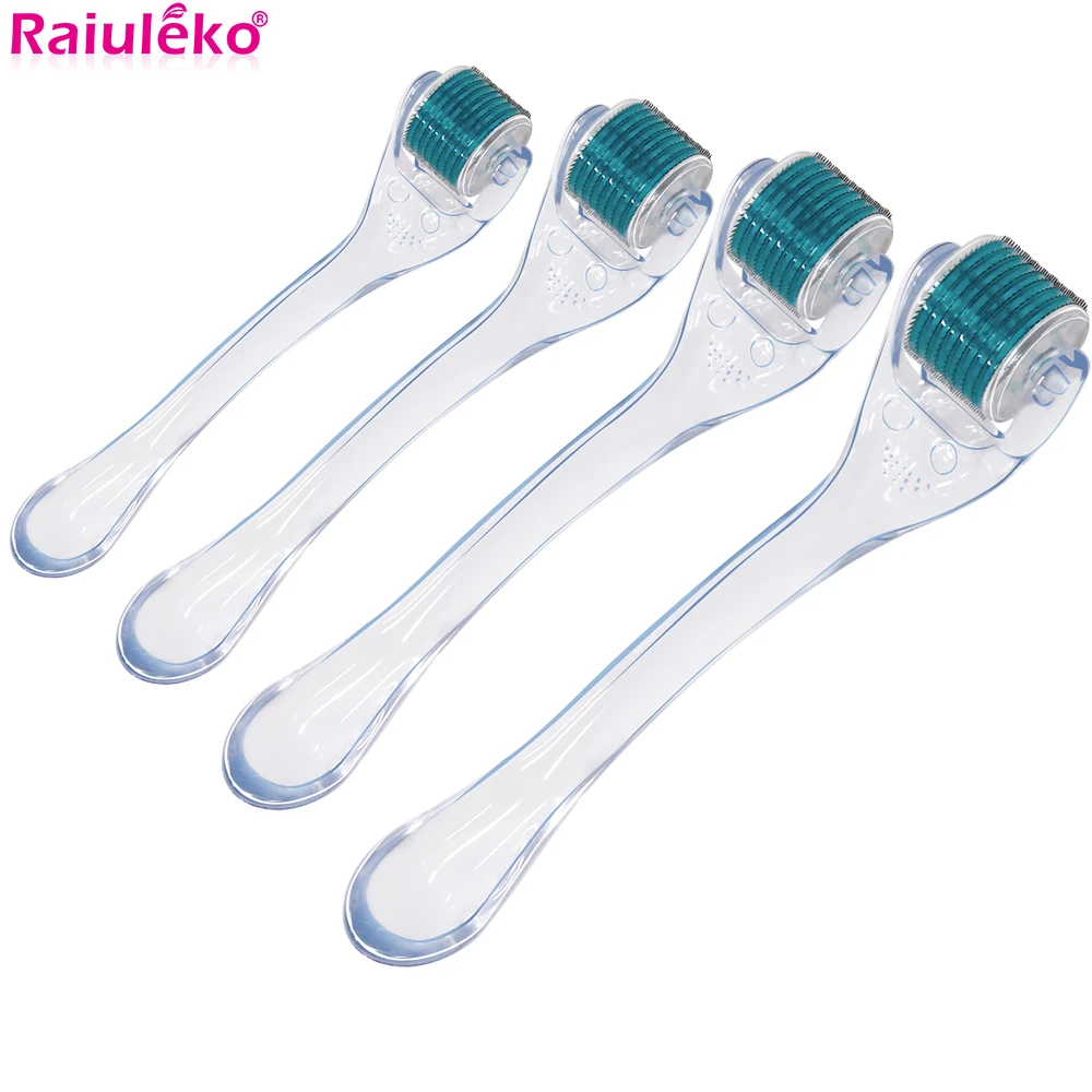 DRS 540 mikro igły Derma Roller Microniddle Roller Titanium Dermoroller do włosów twarzy 0.2/0.25/0.3mm igły długość Mesoroller