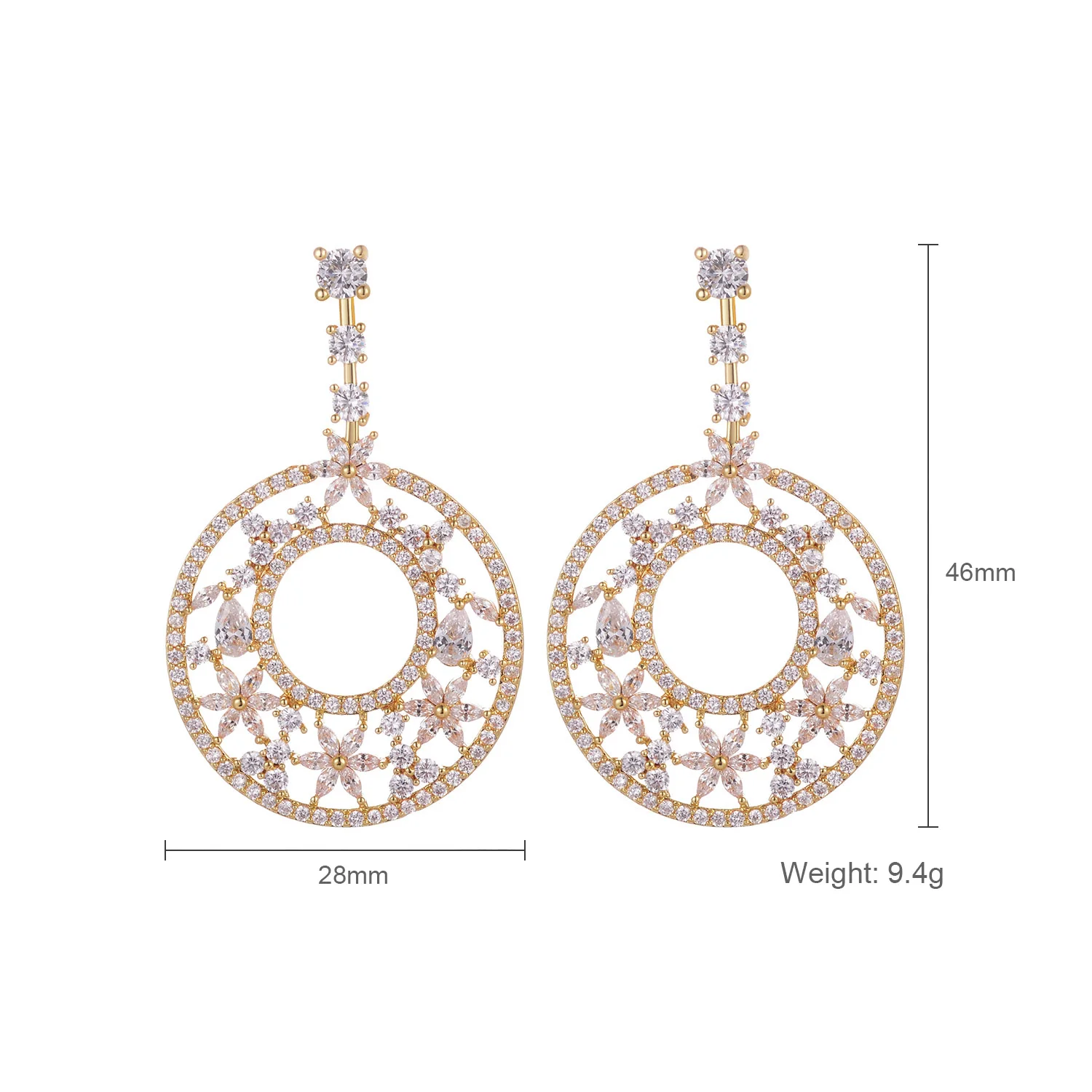 Trend Earrings For Women  Minority Fashionable Fashion Elegant And Generous feast ball wedding