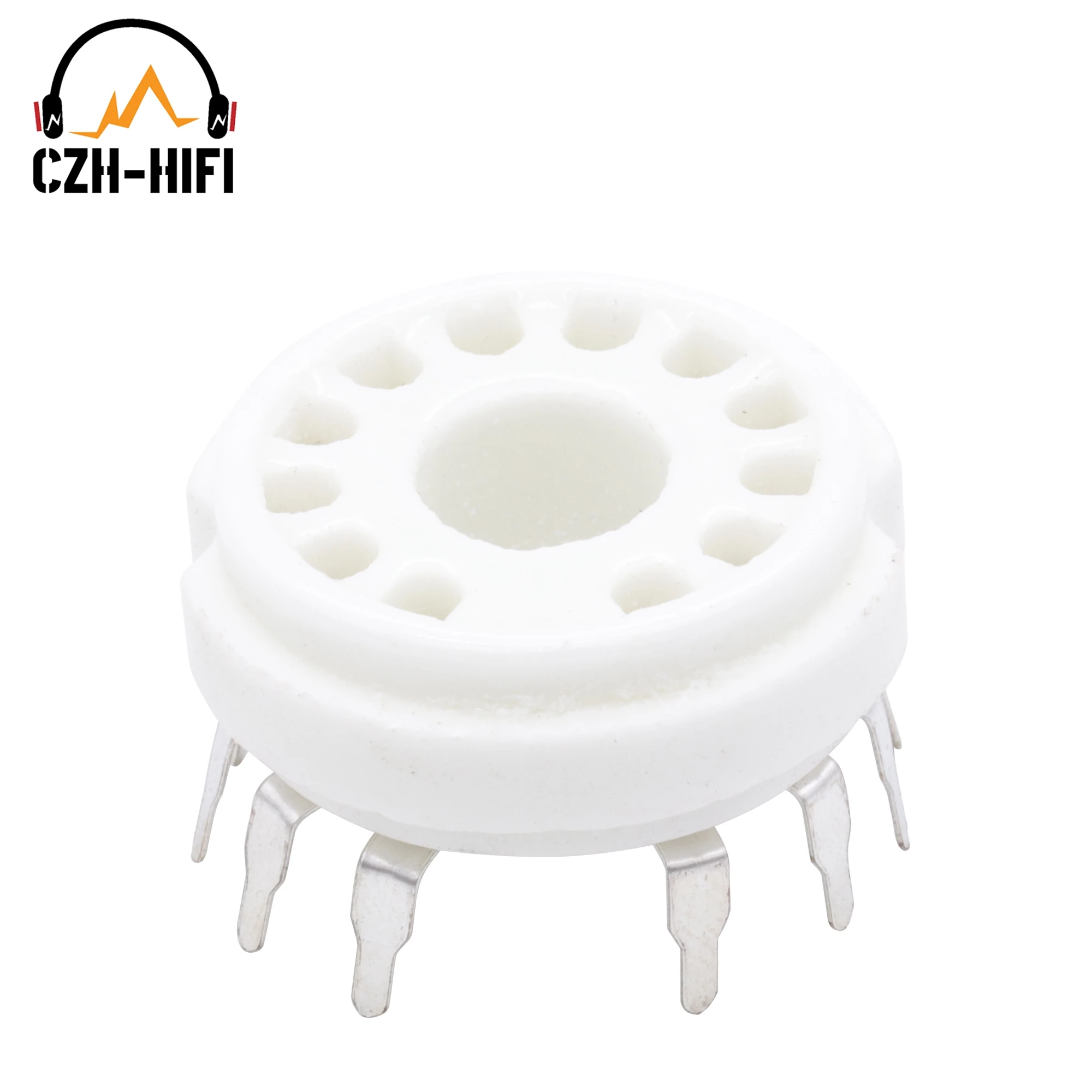 1pc 12pin B12C Ceramic Tube Socket Valve Base Power Lamp Jack for 50CA10,6CA10,6HF5,6C10 6JB5  6GE5 8GU7 8AC9 9MN8 6EA4 Audio