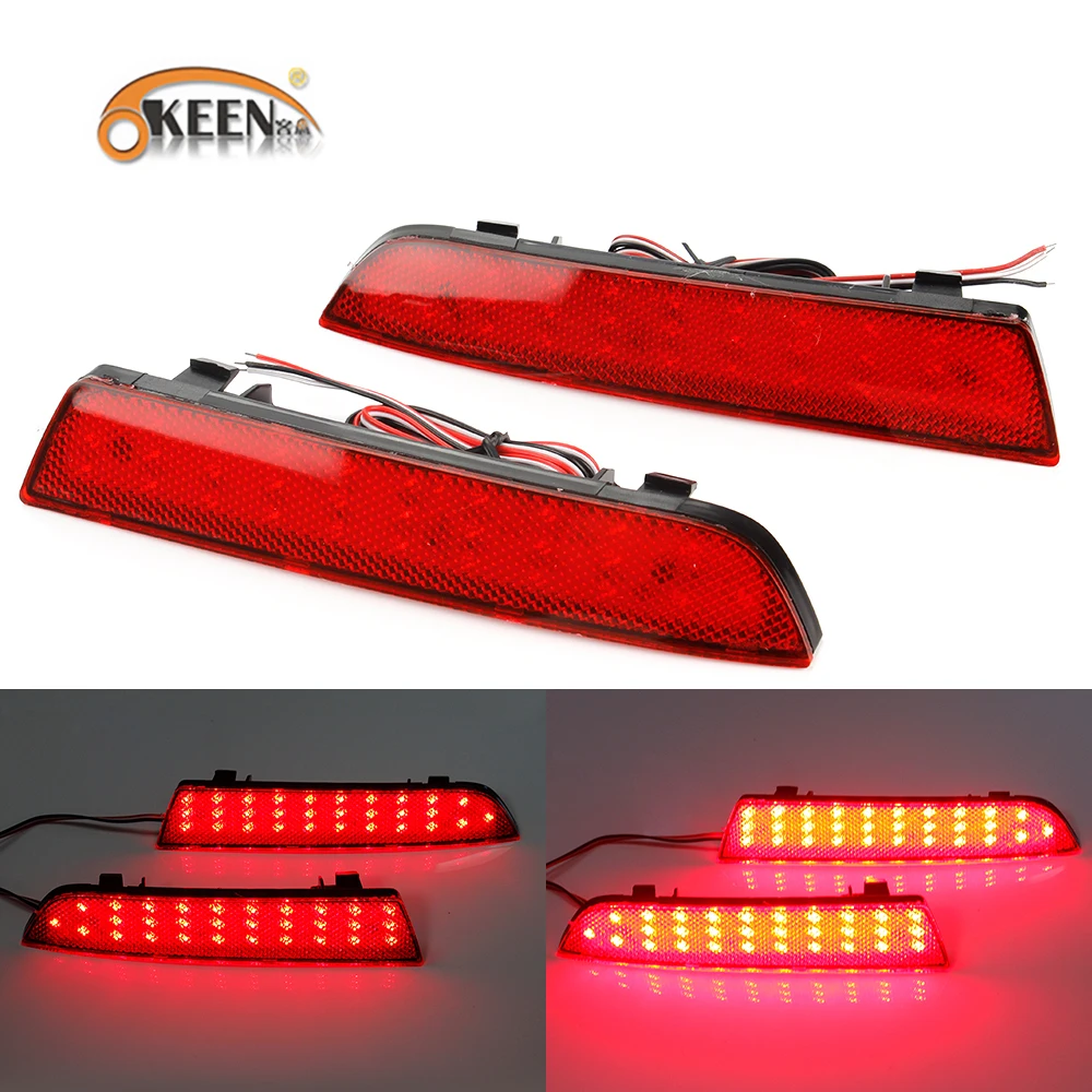 2pcs LED Rear Bumper Reflector Light For Mercedes W447 VITO Box 2014-2019 Reflector Tail Brake Signal Fog lamp Driving Lights