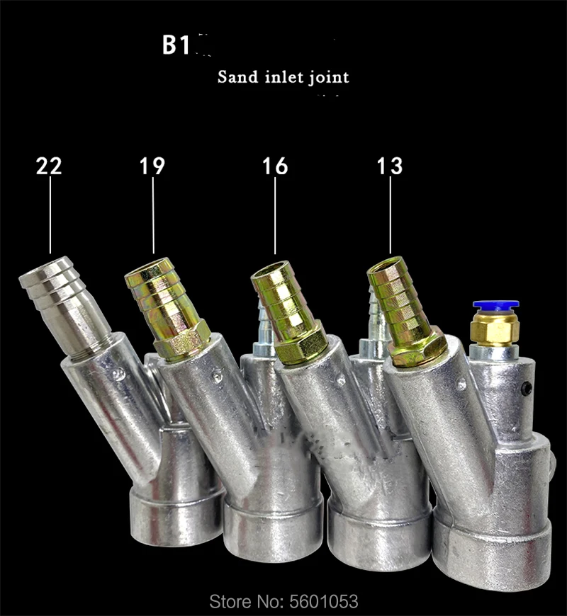 B Type Sandblasting Gun For Sand Blast Machine Wet Dry Blaster