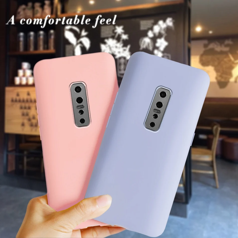 For Vivo V17 Pro Case Cover V17 Global Colored Silicone Candy Case For Vivo V17 V 17 Pro 1909 1919 Back Cover Coque Funda