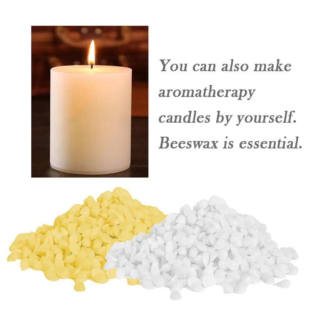 1Kg 500g Pure Natural Beeswax Wax Candles Making Supplies 100% No Added Soy Wax Lipstick DIY Material  Candle Wax