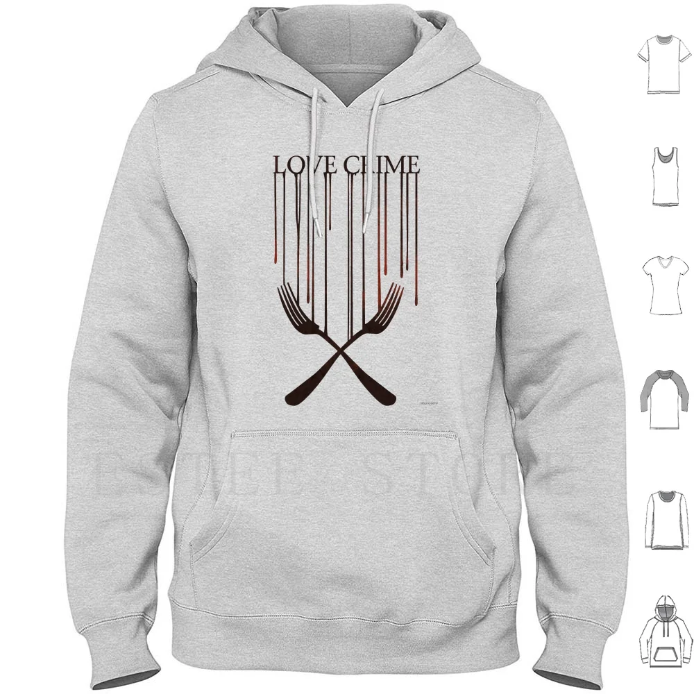 Love Crime Hoodies Cannibalism Hannibal Cannibal Blood Fork Love Crime True Crime Serial Killer Killer