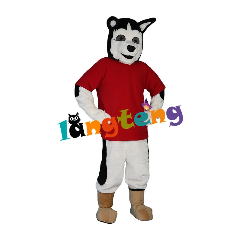 892 Wolf Hond Mascotte Kostuum Cosplay Cartoon Karakter Pak Dier Professionele Kerst