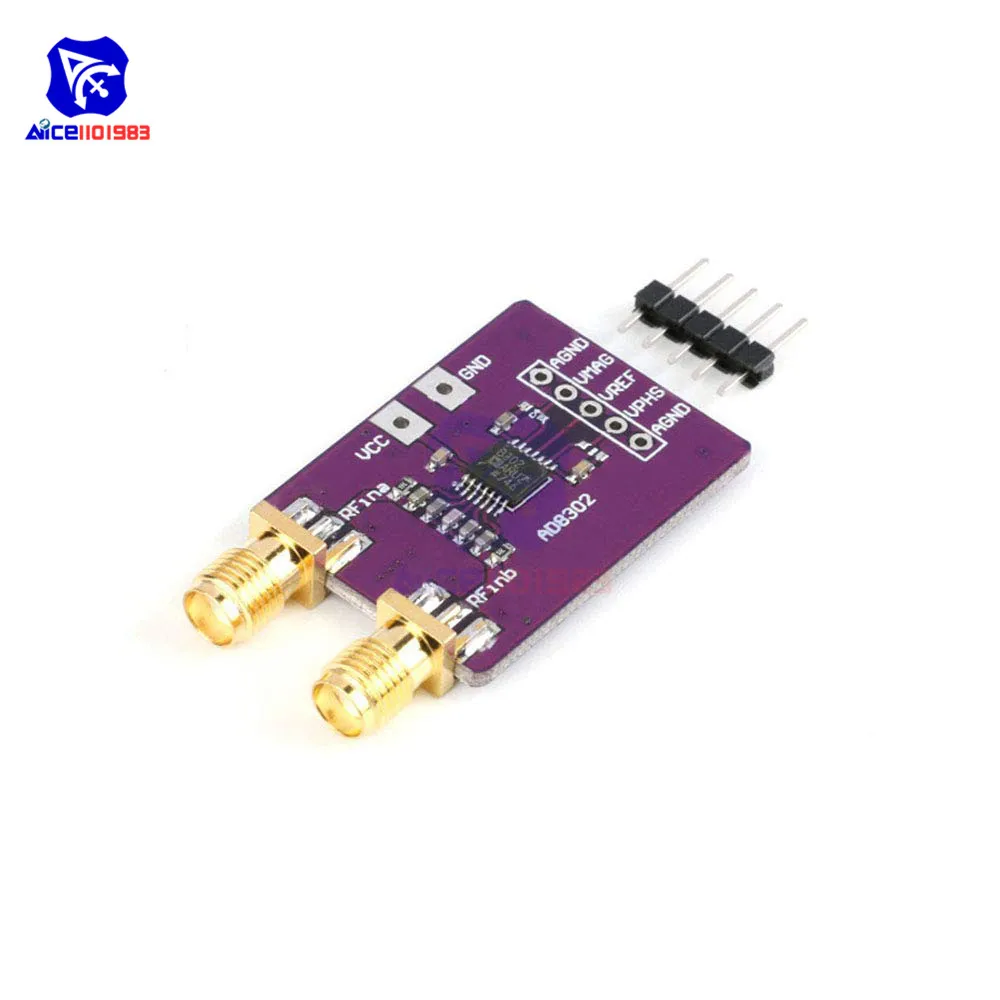 diymore AD8302 Amplitude Phase RF Detector Module IF 2.7GHz Phase Detection for Ham Radio Amplifiers