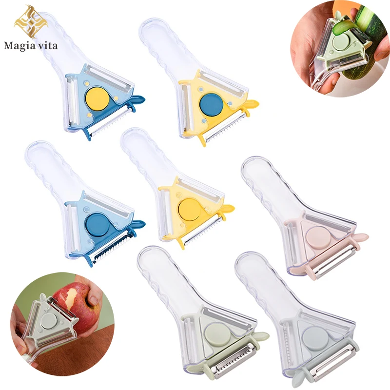 

3In1 Multifunction Vegetable And Fruit Peeler Replaceable Parer Kitchen Slicer Tools Potato Peeler For Kitchen Easy To Clean