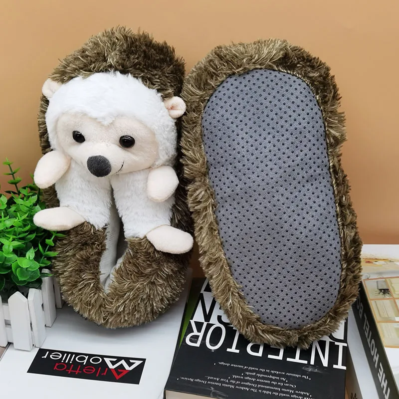 indoor slippers home shoes slippers anime Wood floor women men winter Custom Cartoon with warm panda home shoes shoes home