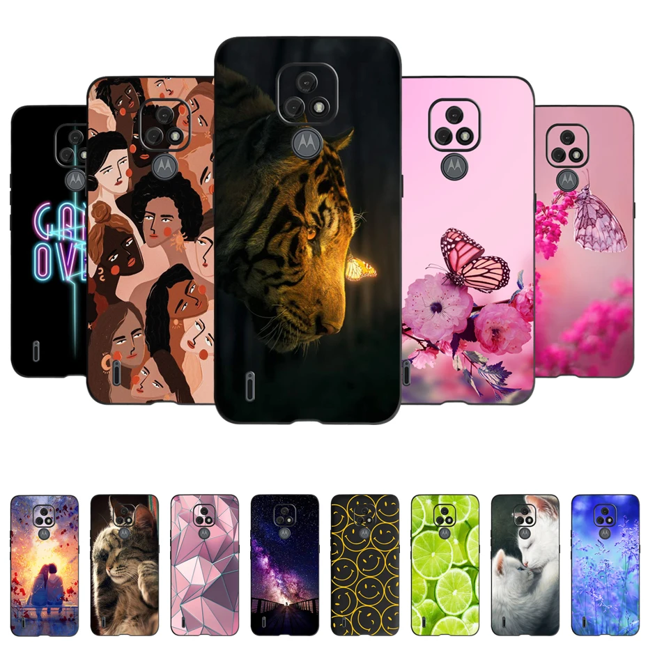 For Moto E7 Case Silicone Soft TPU Phone Cover For Motorola Moto E7 Power E 7 Case Capa Moto E7 Plus Cute Fashion Funda Bumper