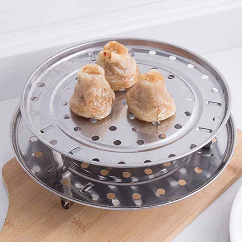 Multi Size Stainless Steel Food Steamer Steaming Rack Multifunction Bowl Pot Steaming Tray Stand Basket Kitchen Accessories