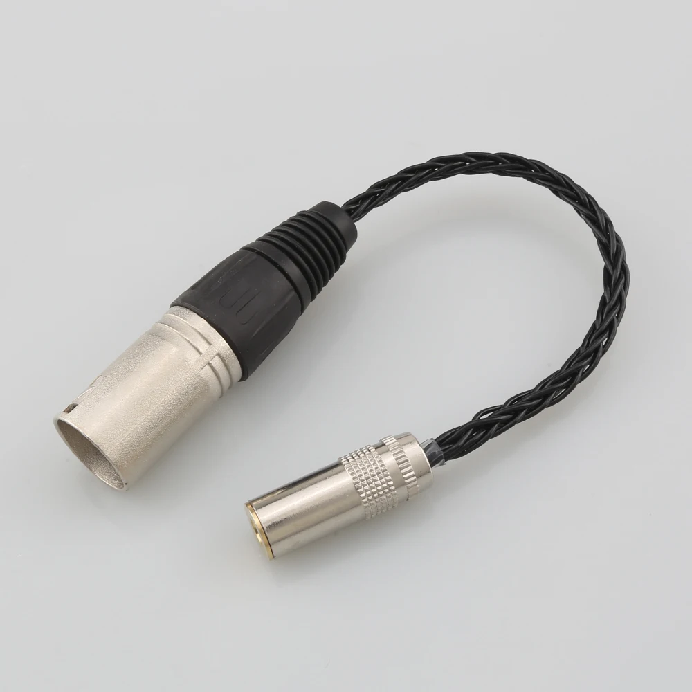 

HiFi 7N OCC Silver 4.4mm Female to 4pin XLR Balanced Male Audio Adapter Cable 4.4 TRRRS TO XLR Connector