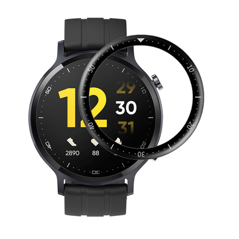 Cubierta protectora 3D curvada para reloj inteligente Realme S, Protector de pantalla LCD, accesorios