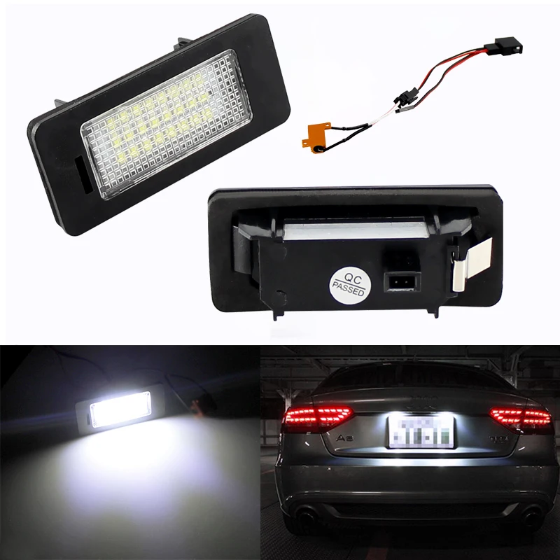 

2Pcs Canbus LED License Plate Lights For Panamera 970 971 Chassis G1 G2 2009-2021 Number Lamps Replace OEM#7PP943021