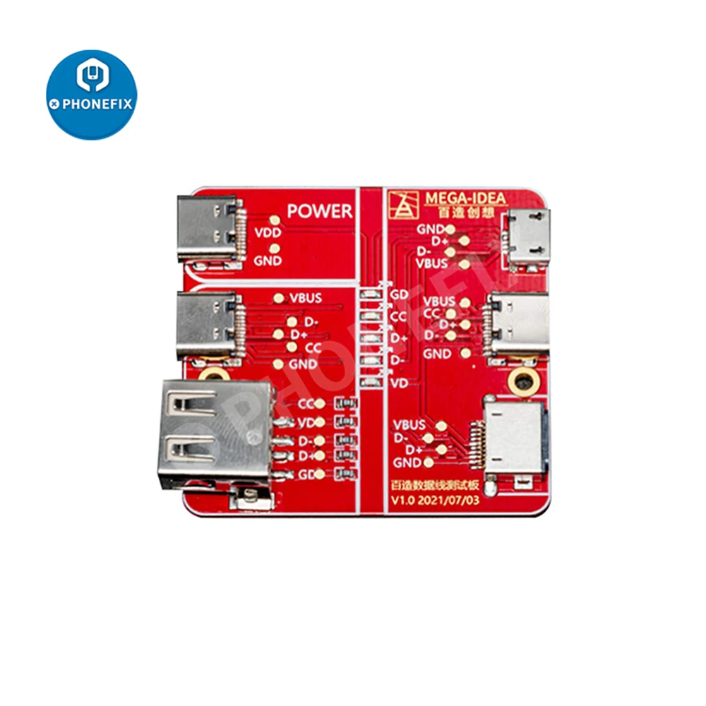 QianLi Mega-iDea Data Cable On-Off Detection Board USB Type-c Line Test Tools