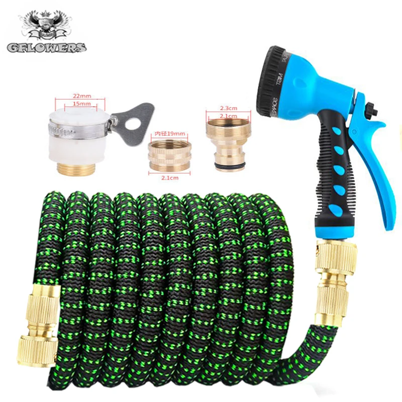 

Extension Length75FT-300FT flexible Telescopic Hose, High Pressure Car Wash Hose With Spray Gun,Outdoor Garden Watering Car Wash