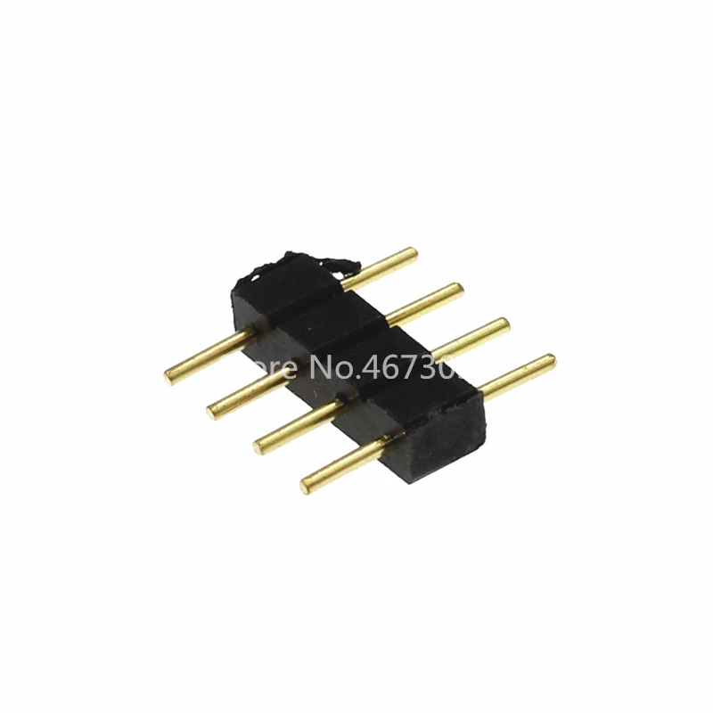 20pcs 4 Pin RGB /5PIN RGBW Connector Adapter pin needle male type double,For RGB /RGBW 5050 3528 LED Strip light led accessories