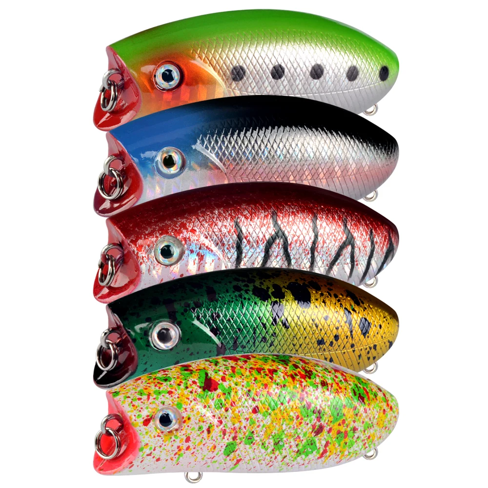 1PCS 10.4g/5.5cm Poppers Fishing lure top water pesca fish lures wobbler isca artificial hard bait Topwater poper