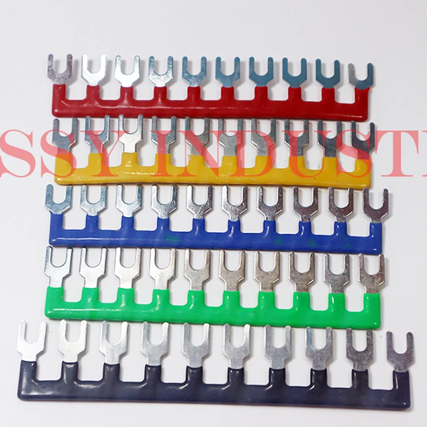 10pcs/lot TB1502 1503 1504 1505 1506 1508 1510 1512 2 to 12 position Wiring Shorting Bar Connector Terminal Block Connector