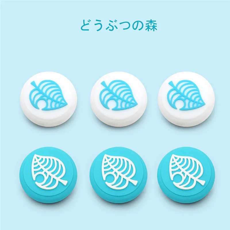 조이콘용 귀여운 커버 조이스틱 엄지 그립 커버 케이스, 아날로그 스틱 캡, 닌텐도 스위치 라이트 Oled 케이스, 4 개