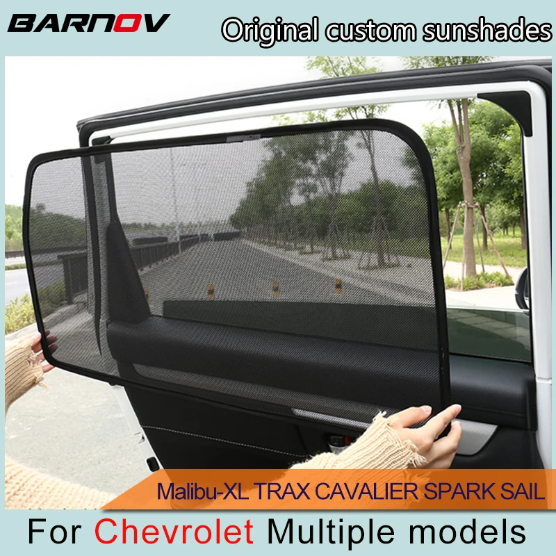 BARNOV Car Special Curtain Window SunShades Mesh Shade Blind Original Custom For Chevrolet Malibu-XL TRAX CAVALIER SPARK SAIL