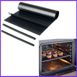 Oven Protector Set: 2 x Large Non Stick Oven Liner+ 2 Oven Rack Guards Baking Spill Mats