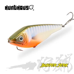 Hunthouse Muskies Jerkbait Hecht Angeln Locken Ruck VIB Moschus Köder Langsam Sinkend Wobbler Für Hecht Pesca Leurre Jerkbaits