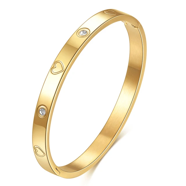 Nibastar Holle Ster Armbanden & Bangles Voor Vrouwen Mode Rvs Zoete Romantische Armband Rose Gouden Kleur Sieraden Cadeau - afbeelding 1