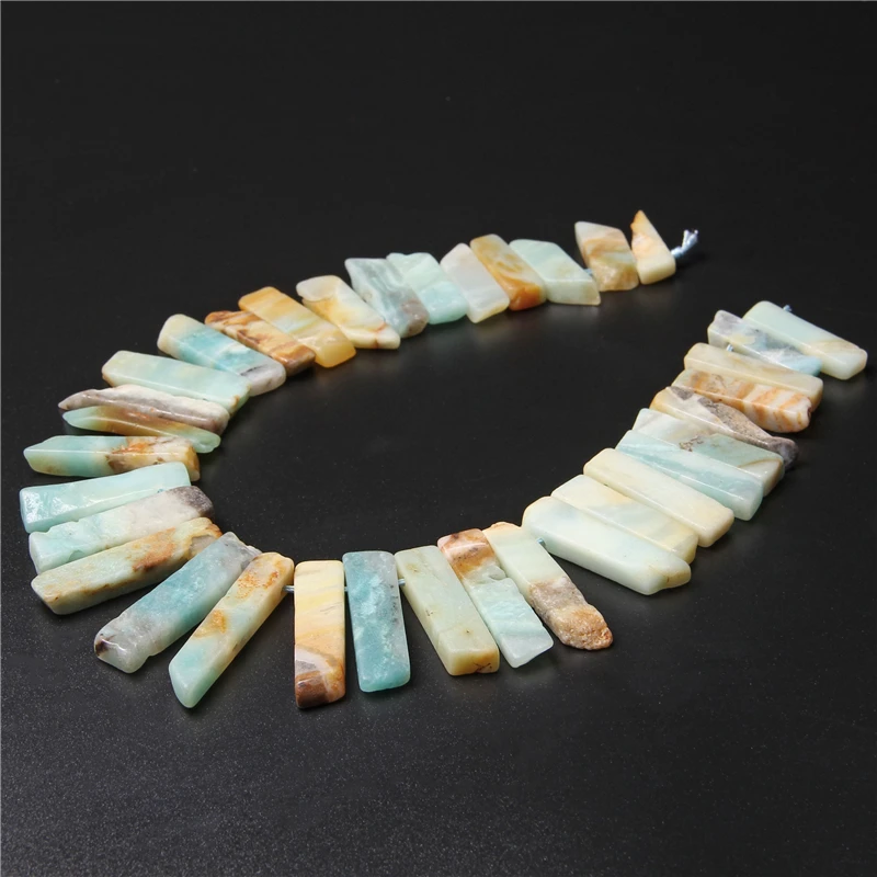 New Arival Natural Pendant Accessories Stone Beads Lapis Amethysts Amazonite Loose Point Bead For Jewelry Making Nacklace DIY