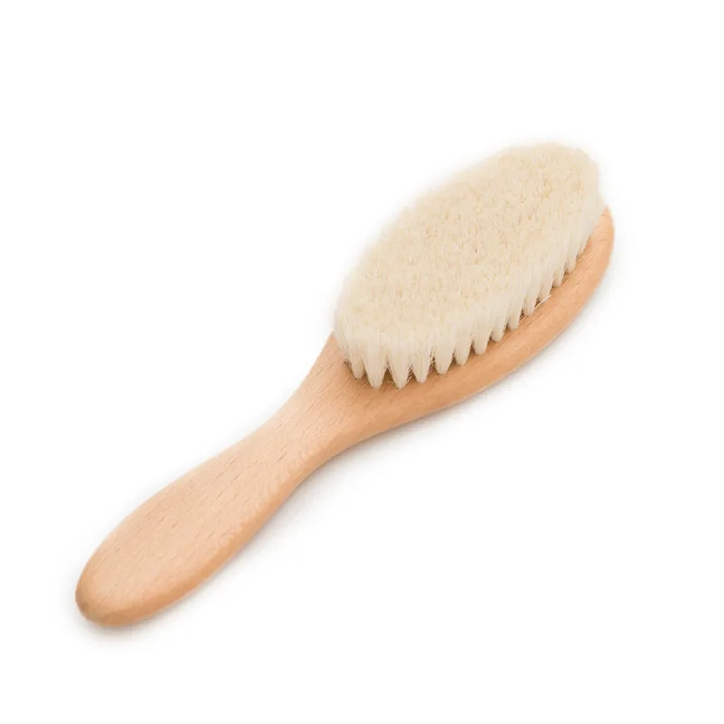 100% Natural  Goat Bristle  Wooden Hair Hrush Comb Improve Hairwool hair bathing brush and Comb