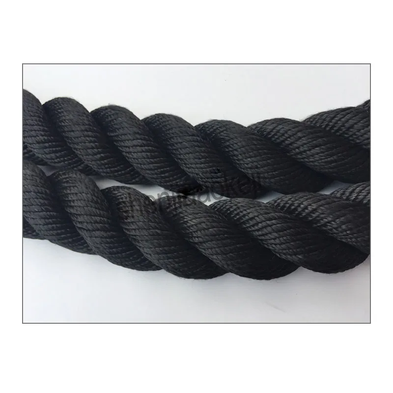 Heavy Black Undulation Battling Rope Physical Body Strength Training Sport Fitness Exercise Workout Strong-Toyers  1pc