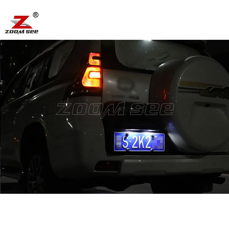 100% No Error Car LED Lamp Interior Reading Plate Light Kit For Toyota Land Cruiser 70 80 100 200 Prado 90 120 150 FJ Cruiser view 4