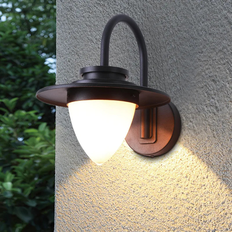 

LED Outdoor Wall Lamp Vintage Wall Light Outdoor Lighting Wall Lamps Waterproof Industrial Style Wrought Iron Sconce Metal Porch