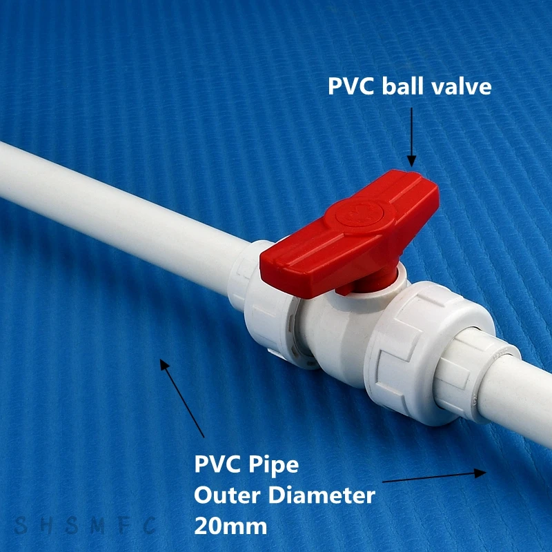 1pc długość 50cm średnica zewnętrzna 20 ~ 63mm pcv białe rury akwarium rury nawadnianie ogrodu podlewanie armatura