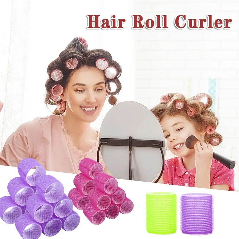 NEW Hair Rollers Self Grip Hair Curlers Lazy Curler Curling Ribbon Hair Roller Heatless Curling Rod Headband Hair Styling Tools