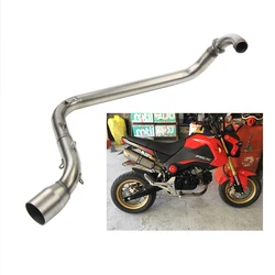 Slip On For Honda MSX125 MSX125SF M3 Motorcycle Exhaust 51mm Muffler Escape System Modified Front Middle Link Pipe