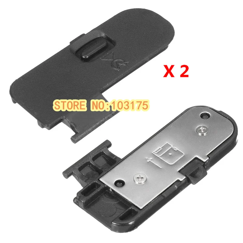 2 Piece/ New Battery Cover Lid Door Cap Succedaneum repair parts for Nikon D3200 D3300 SLR Camera