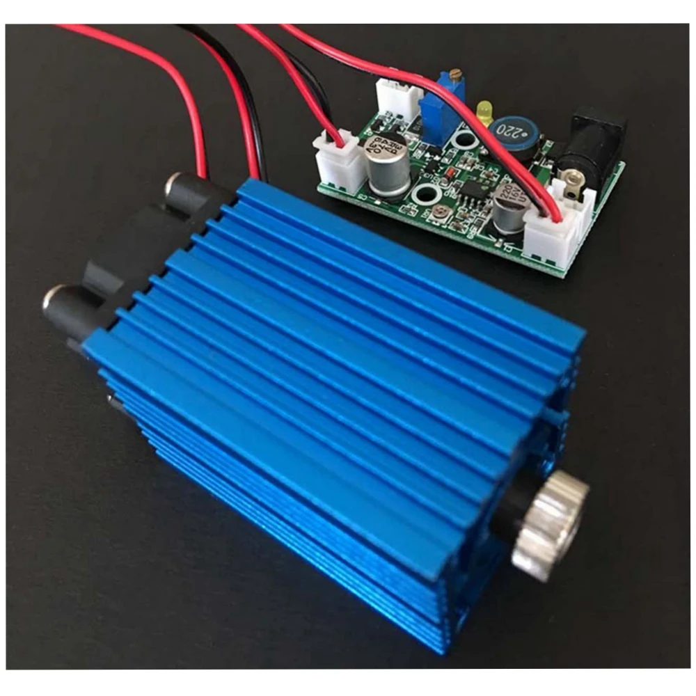 

Industry High Power 445nm 450nm 4000mw 4W Adjustable Blue Laser Diode Line Module 12V TTL + Adapter