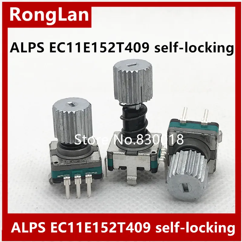 [BELLA]Genuine Japan ALPS Stepping 30 points encoder encodes with self-locking push button switch 12-20MM EC11E152T409-10PCS/LOT