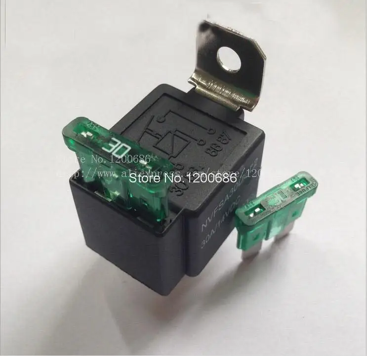 12V 30A automotive relays with insurance relay box